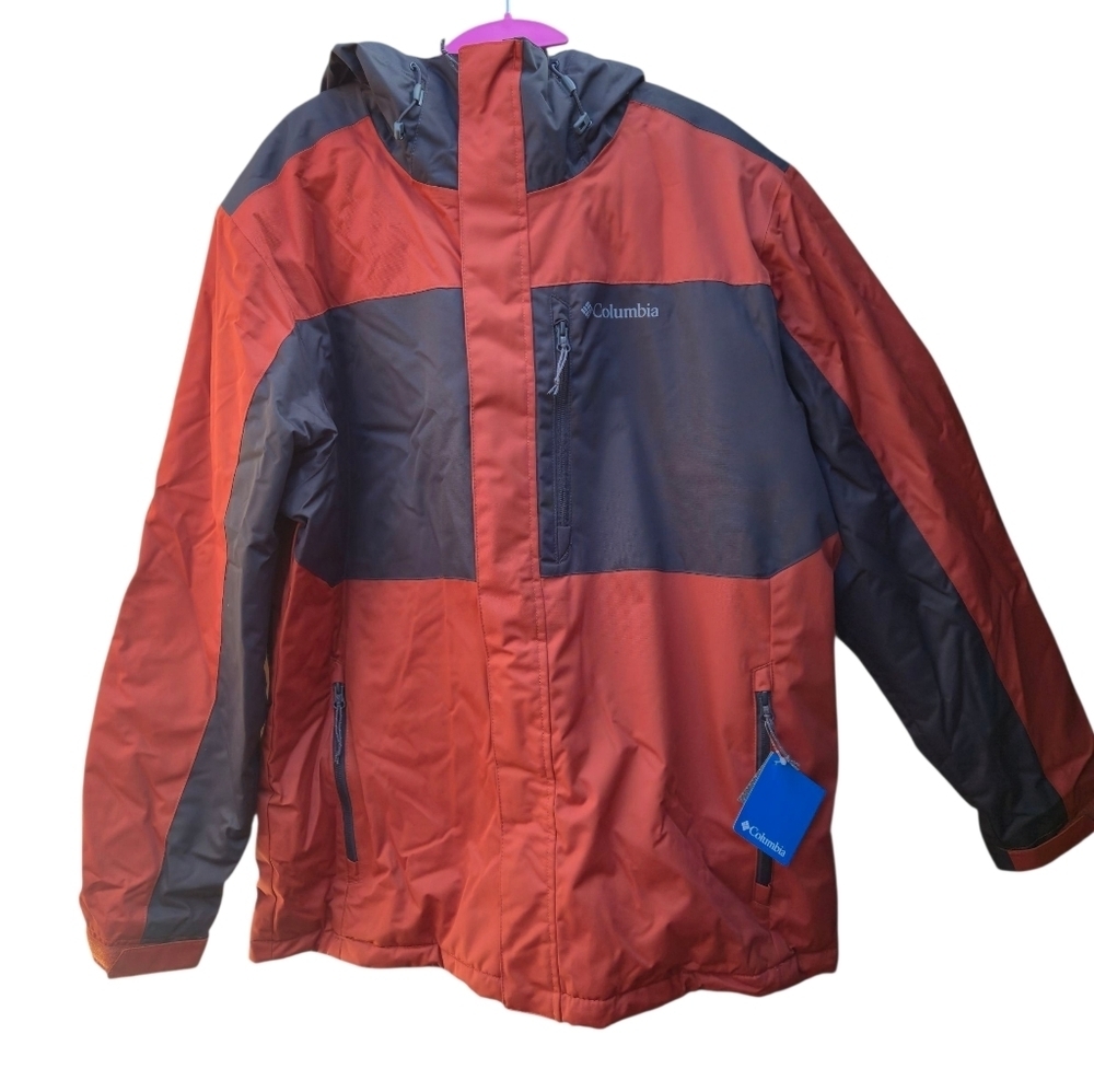 COLUMBIA MENS TIPTON PEAK INSULATED JACKET Warp Red/shark Size Large